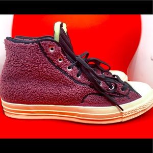 Converse Chuck 70 Sherpa Hi 172007C Shadowberry/Black/Sail Sz 13